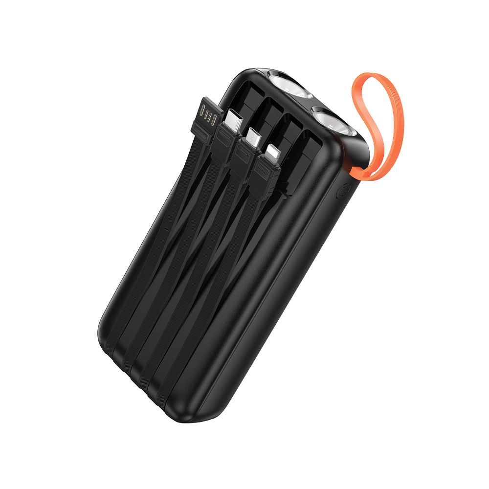 Εξωτερική Μπαταρία HOCO J151A, 20000mAh, 10W, 1 x Lightning - 1 x microUSB - 1 x USB-A - 1 x USB-C, Μαύρο