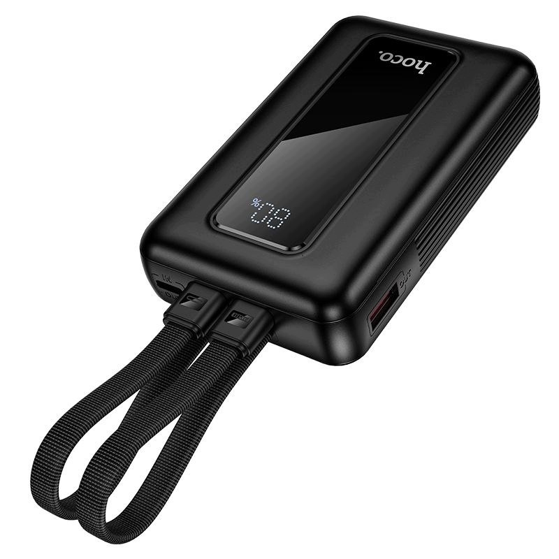 Εξωτερική Μπαταρία HOCO J162, 10000mAh, 22.5W, QC + PD, 1 x Lightning - 1 x USB-A - 2 x USB-C, Μαύρο