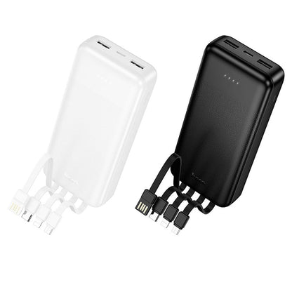 Εξωτερική μπαταρία HOCO J163A, 20000mAh, 10W, 1 x Lightning - 1 x microUSB - 1 x USB-C - 2 x USB-A, Μαύρη