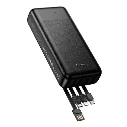 Εξωτερική μπαταρία HOCO J163A, 20000mAh, 10W, 1 x Lightning - 1 x microUSB - 1 x USB-C - 2 x USB-A, Μαύρη