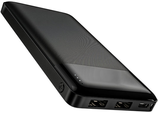 HOCO J72 External Battery, 10000mAh, 10W, 2 x USB-A, Black