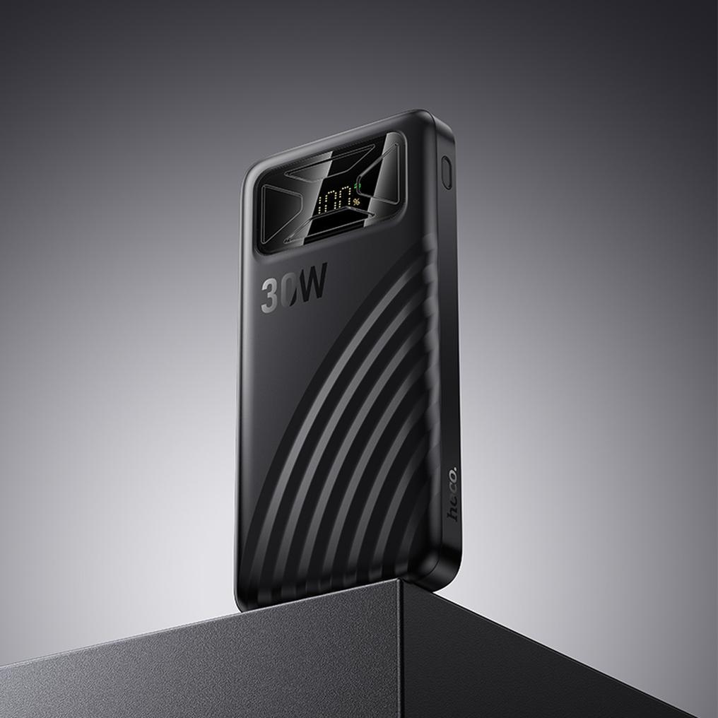 Εξωτερική μπαταρία HOCO Q42, 10000mAh, 30W, QC + PD, 1 x USB-A - 1 x USB-C, Μαύρη