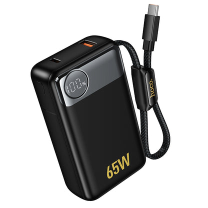 Εξωτερική Μπαταρία HOCO Q53, 12000mAh, 65W, QC + PD, 1 x USB-A - 2 x USB-C, Μαύρο