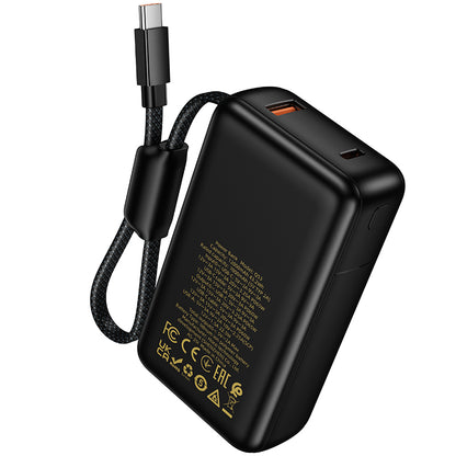 Εξωτερική Μπαταρία HOCO Q53, 12000mAh, 65W, QC + PD, 1 x USB-A - 2 x USB-C, Μαύρο