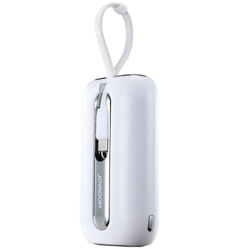 Joyroom Colorful Series JR-L012 External Battery, 10000mAh, 22.5W, QC + PD, 1 x Lightning - 2 x USB-C, White