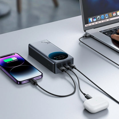 Εξωτερική Μπαταρία Joyroom JR-PBF05 Pro, 30000mAh, 65W, QC + PD, 1 x USB-A - 2 x USB-C, Μαύρο