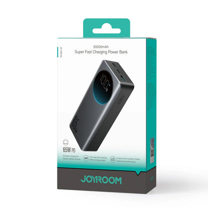 Εξωτερική Μπαταρία Joyroom JR-PBF05 Pro, 30000mAh, 65W, QC + PD, 1 x USB-A - 2 x USB-C, Μαύρο