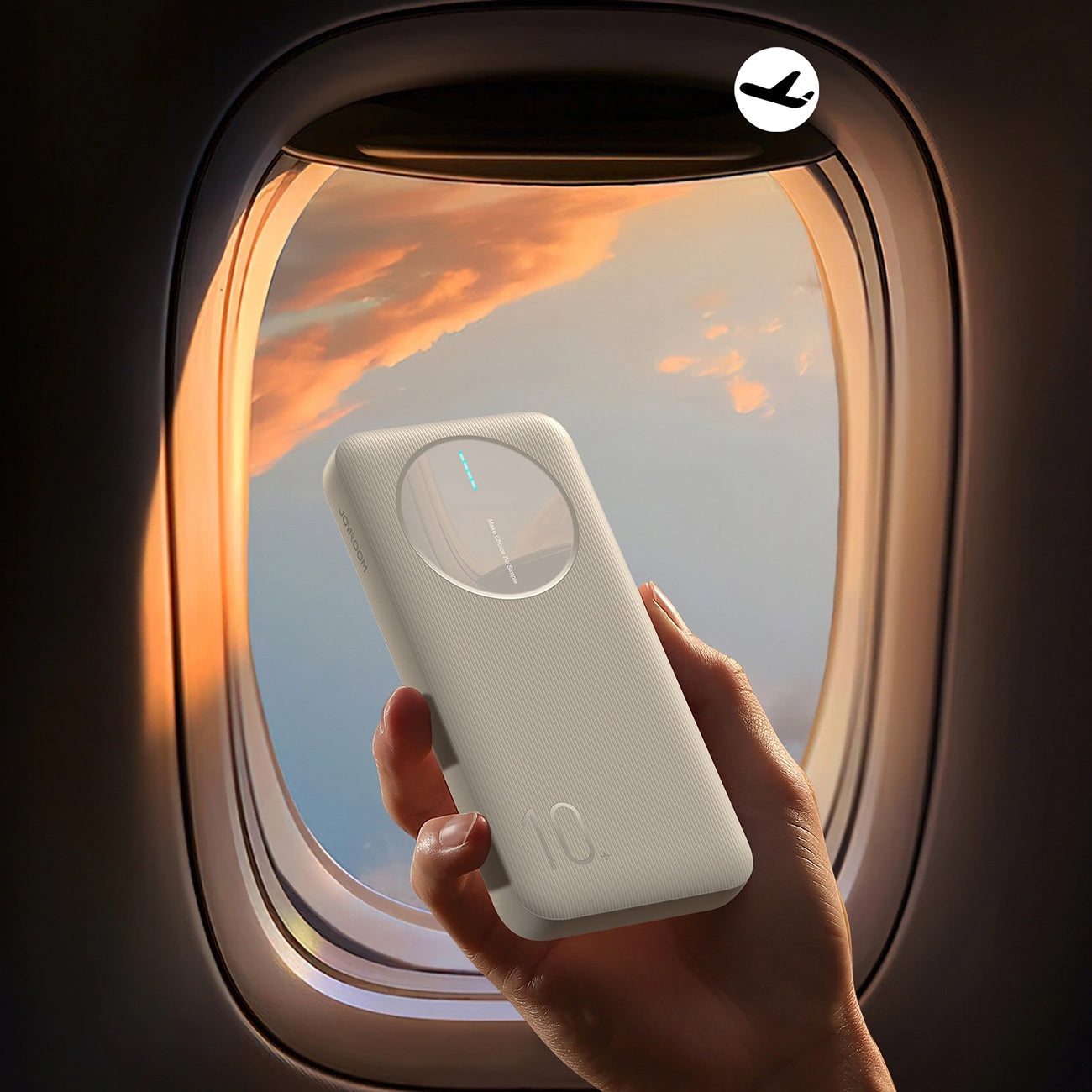Εξωτερική Μπαταρία Joyroom JR-PBF12, 10000mAh, 12W, 1 x USB-C - 2 x USB-A, Λευκή