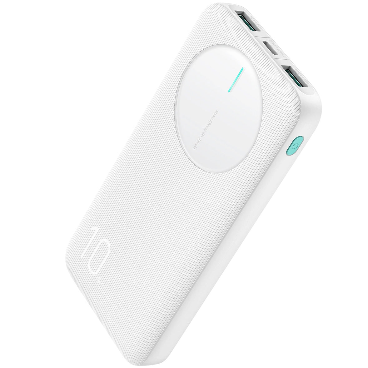 Εξωτερική Μπαταρία Joyroom JR-PBF12, 10000mAh, 12W, 1 x USB-C - 2 x USB-A, Λευκή