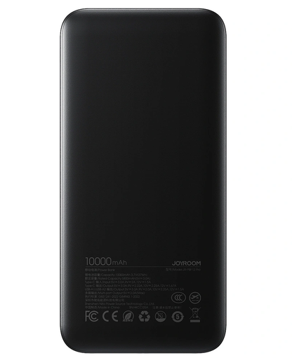 Εξωτερική Μπαταρία Joyroom JR-PBF12 Pro, 10000mAh, 22.5W, QC + PD, 1 x USB-C - 2 x USB-A, Μαύρο
