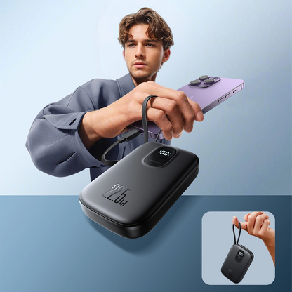 Εξωτερική Μπαταρία Joyroom JR-PBF18, 10000mAh, 22.5W, QC + PD, 1 x Lightning - 1 x USB-A - 1 x USB-C, Μαύρη