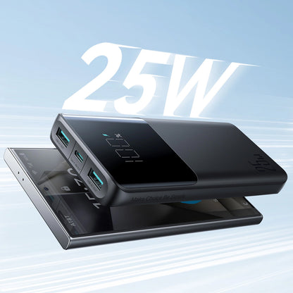 Εξωτερική Μπαταρία Joyroom JR-PBF20, 10000mAh, 25W, QC + PD, 1 x USB-C - 2 x USB-A, Μαύρη