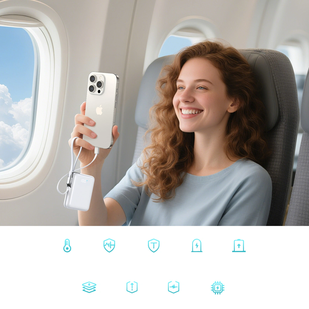 Εξωτερική Μπαταρία Joyroom JR-PBF27 Pro, 10000mAh, 30W, QC + PD, 1 x Lightning - 2 x USB-C, Λευκή