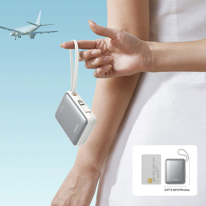 Εξωτερική Μπαταρία Joyroom JR-PBF27, 10000mAh, 22.5W, PD, 1 x Lightning - 2 x USB-C, Λευκή