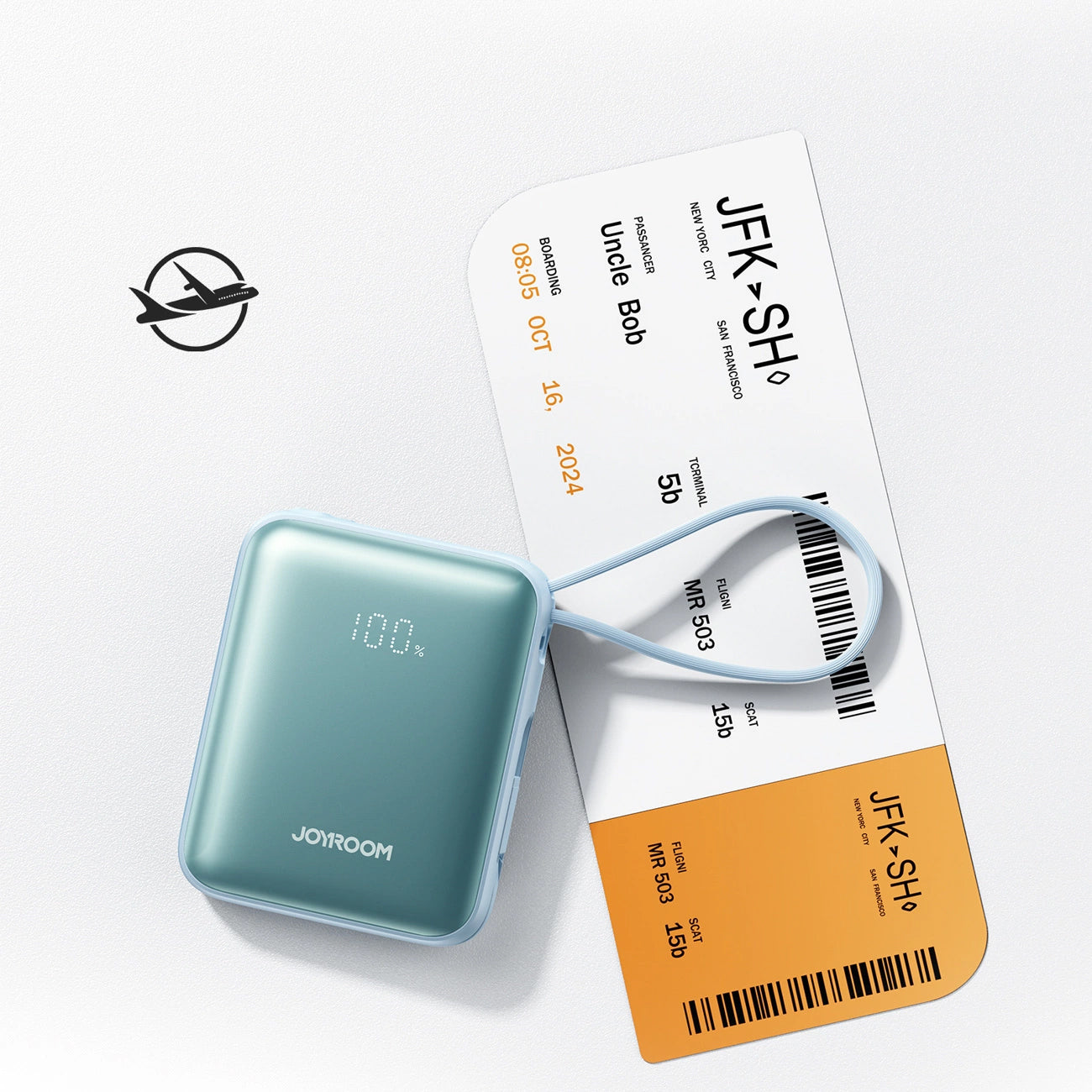 Εξωτερική Μπαταρία Joyroom JR-PBF27, 10000mAh, 22.5W, PD, 1 x Lightning - 2 x USB-C, Μπλε