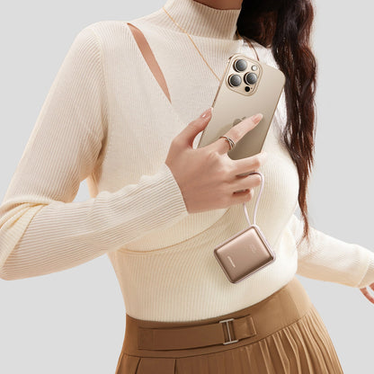 Εξωτερική Μπαταρία Joyroom JR-PBF27, 10000mAh, 22.5W, PD, 1 x Lightning - 2 x USB-C, Χρυσή