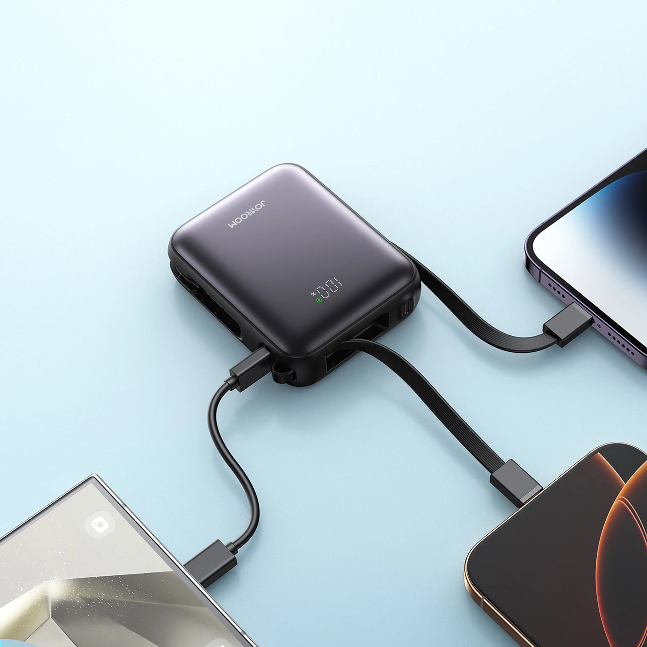 Εξωτερική Μπαταρία Joyroom JR-PBF27, 10000mAh, 22.5W, PD, 1 x Lightning - 2 x USB-C, Μαύρη