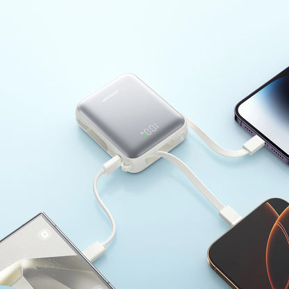 Εξωτερική Μπαταρία Joyroom JR-PBF27, 10000mAh, 22.5W, PD, 1 x Lightning - 2 x USB-C, Λευκή