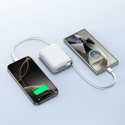 Εξωτερική Μπαταρία Joyroom JR-PBF27 Pro, 10000mAh, 30W, QC + PD, 1 x Lightning - 2 x USB-C, Λευκή