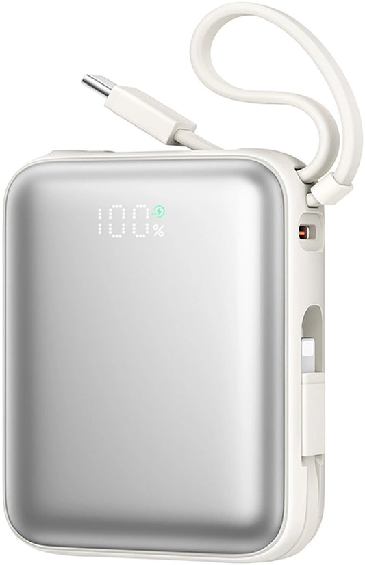 Εξωτερική Μπαταρία Joyroom JR-PBF27, 10000mAh, 22.5W, PD, 1 x Lightning - 2 x USB-C, Λευκή