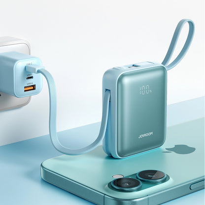 Εξωτερική Μπαταρία Joyroom JR-PBF27, 10000mAh, 22.5W, PD, 1 x Lightning - 2 x USB-C, Μπλε