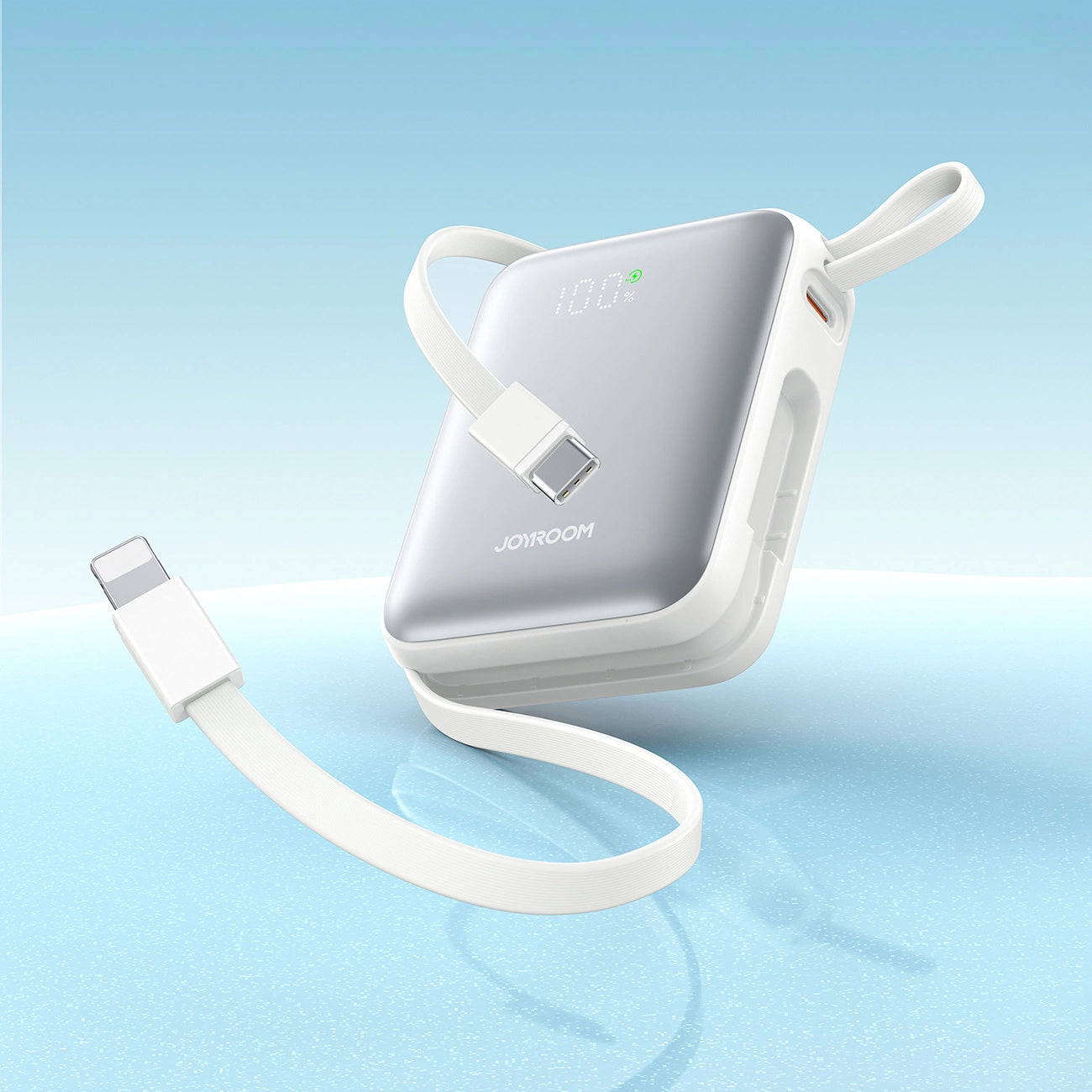 Εξωτερική Μπαταρία Joyroom JR-PBF27, 10000mAh, 22.5W, PD, 1 x Lightning - 2 x USB-C, Λευκή