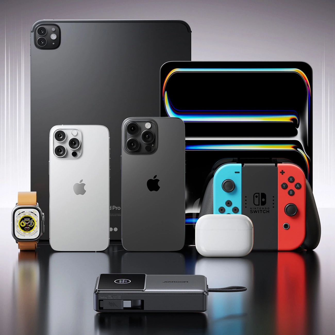 Εξωτερική Μπαταρία Joyroom JR-PR1, 10000mAh, 22.5W, PD, 2 x USB-C, Γκρι