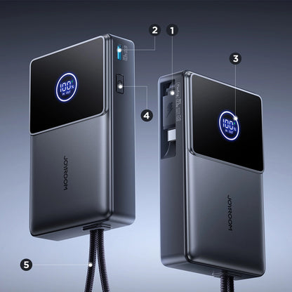 Εξωτερική Μπαταρία Joyroom JR-PR1, 10000mAh, 22.5W, PD, 2 x USB-C, Γκρι