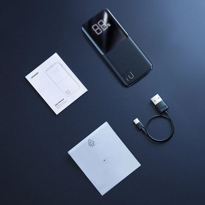 Εξωτερική Μπαταρία Joyroom JR-QP191, 10000mAh, 22.5W, QC + PD, 1 x USB-C - 2 x USB-A, Μαύρη