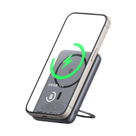 Εξωτερική Μπαταρία Wireless McDodo MC-8361 Meta, 5000mAh, 20W, PD + FQI, 1 x QI - 1 x USB-C, Γκρι