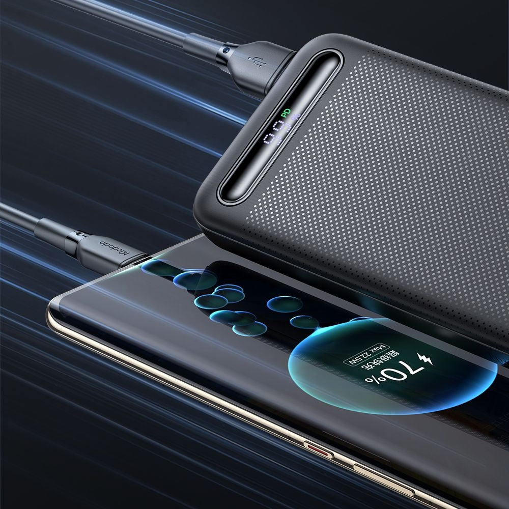 Εξωτερική Μπαταρία McDodo MC-3881 Star, 10000mAh, 22.5W, QC + PD, 2 x USB-A - 1 x USB-C, Μαύρη