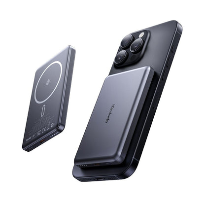 Εξωτερική Μπαταρία Wireless McDodo MC-4641 Meta, 5000mAh, 20W, PD + FQI, 1 x QI - 1 x USB-C, Μαύρη