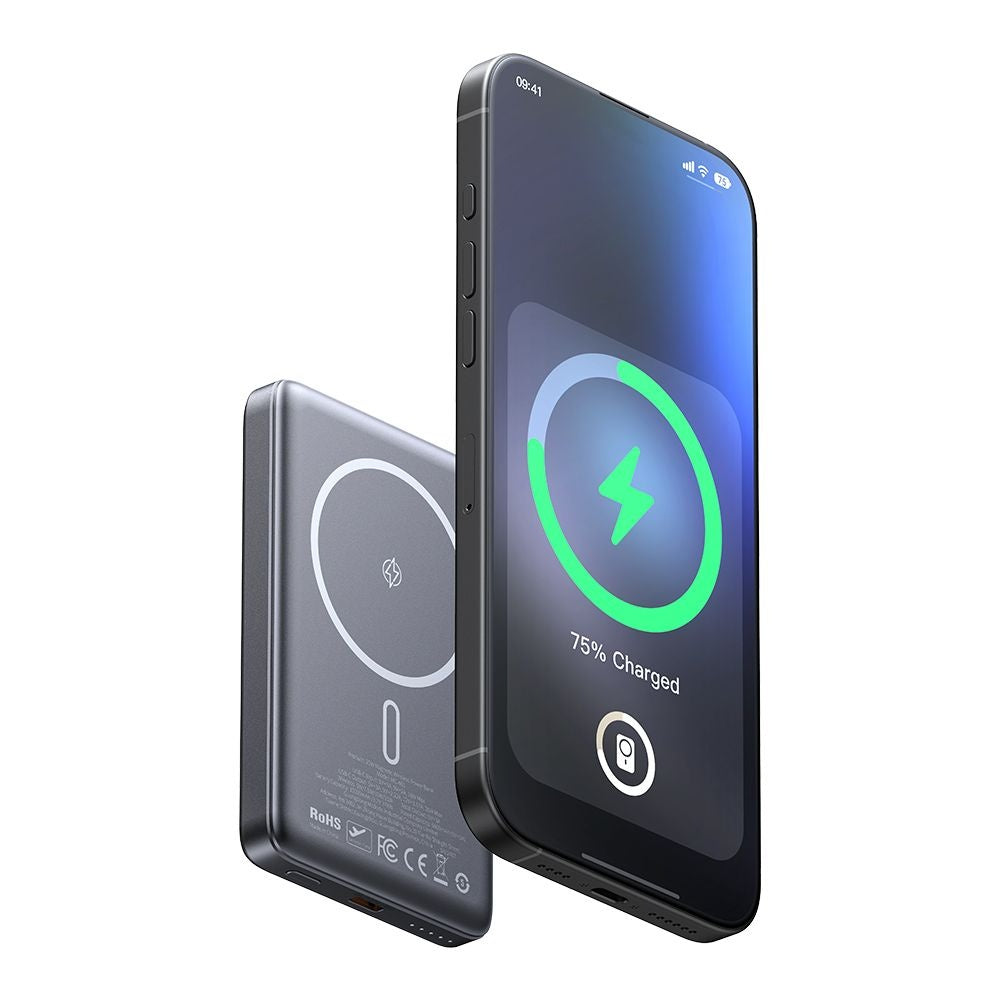 Εξωτερική Μπαταρία Wireless McDodo MC-4651 Meta, 10000mAh, 20W, PD + FQI, 1 x QI - 1 x USB-C, Μαύρη