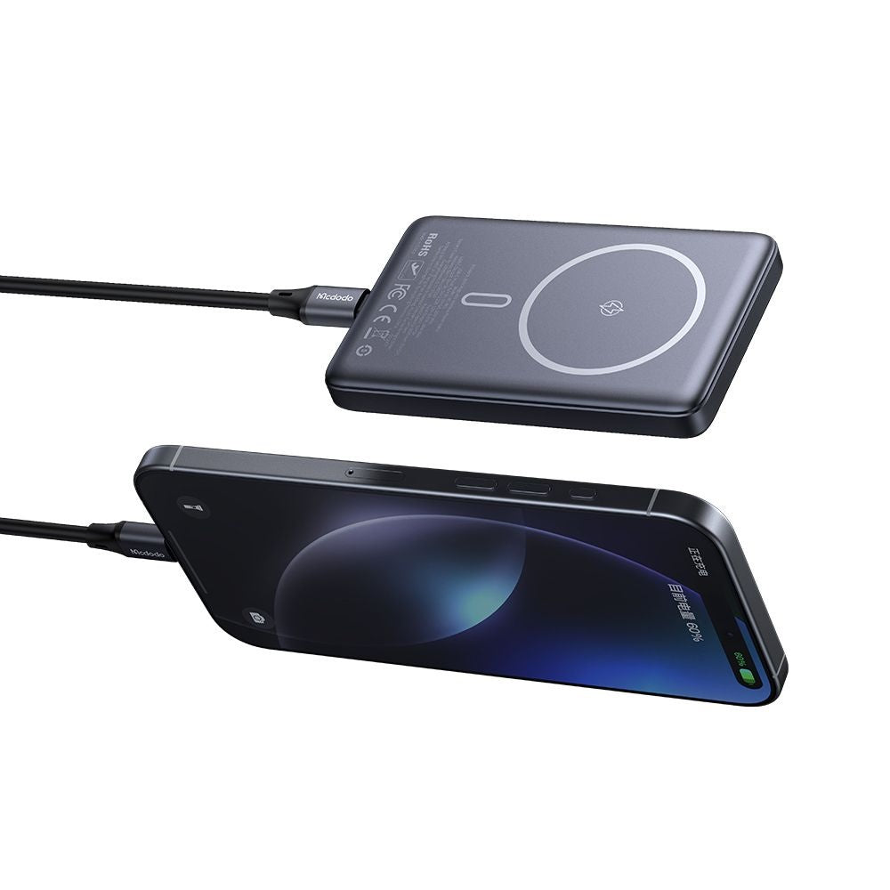 Εξωτερική Μπαταρία Wireless McDodo MC-4651 Meta, 10000mAh, 20W, PD + FQI, 1 x QI - 1 x USB-C, Μαύρη