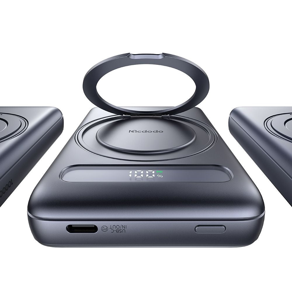 Εξωτερική Μπαταρία Wireless McDodo MC-8371 Meta, 10000mAh, 20W, PD + FQI, 1 x QI - 1 x USB-C, Γκρι