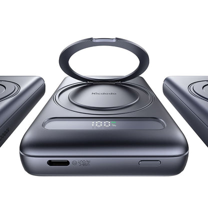 Εξωτερική Μπαταρία Wireless McDodo MC-8371 Meta, 10000mAh, 20W, PD + FQI, 1 x QI - 1 x USB-C, Γκρι