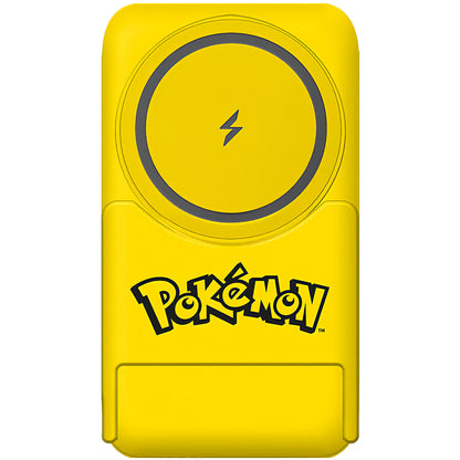 Ασύρματη Εξωτερική Μπαταρία OTL Pokemon Pikatchu, 5000mAh, 20W, PD + FQI, 1 x QI - 1 x USB-C, Κίτρινη PK1191