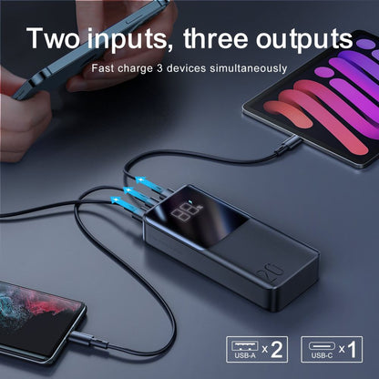 Εξωτερική Μπαταρία Joyroom, 20000mAh, 22.5W, QC + PD, 1 x USB-C - 2 x USB-A, Μαύρη JR-QP192