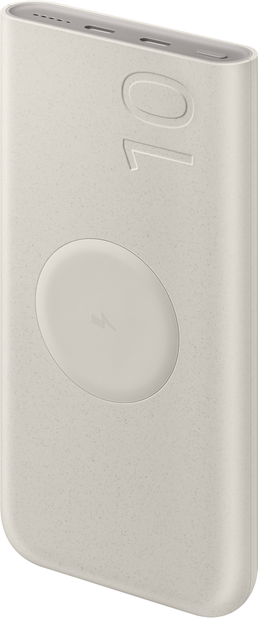 Εξωτερική μπαταρία Samsung, 10000mAh, 25W, PD + FQI, 1 x QI - 2 x USB-C, Μπεζ EB-U2510XUEGEU
