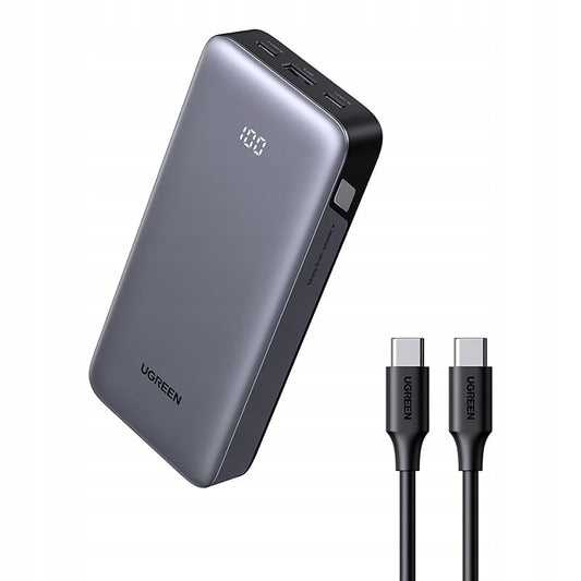 Εξωτερική Μπαταρία UGREEN Nexode PB532 (55989B), 20000mAh, 30W, QC + PD, 1 x USB-A - 2 x USB-C, Γκρι