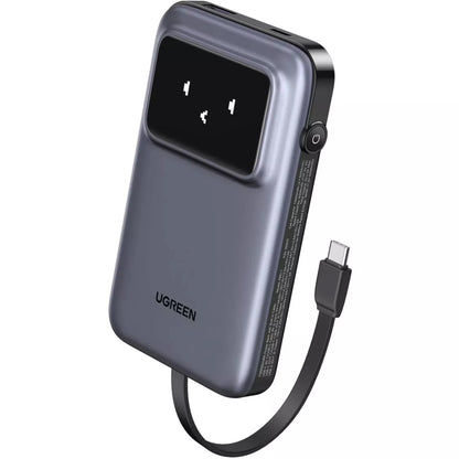 Εξωτερική Μπαταρία UGREEN PB511 Uno, 10000mAh, 30W, QC + PD, 1 x USB-A - 2 x USB-C, Γκρι