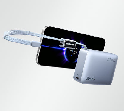 Εξωτερική Μπαταρία UGREEN PB584 (75173B), 10000mAh, 33W, QC + PD, 1 x USB-A - 2 x USB-C, Μπλε