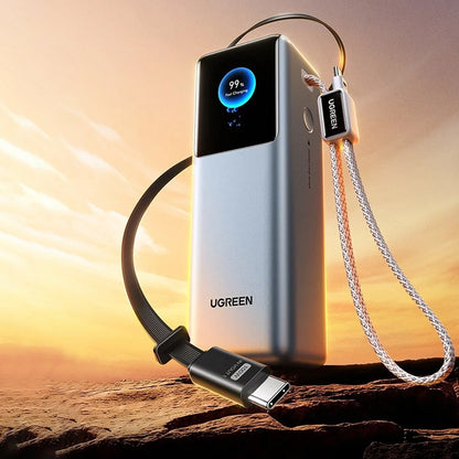Εξωτερική Μπαταρία UGREEN PB728 (75702B), 25000mAh, 200W, QC + PD, 1 x USB-A - 3 x USB-C, Γκρι