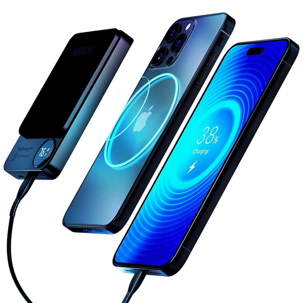 Εξωτερική Μπαταρία Wireless 3MK MagSynergy Ni+, 5000mAh, 22.5W, PD + FQI, 1 x QI - 1 x USB-C, Μαύρη