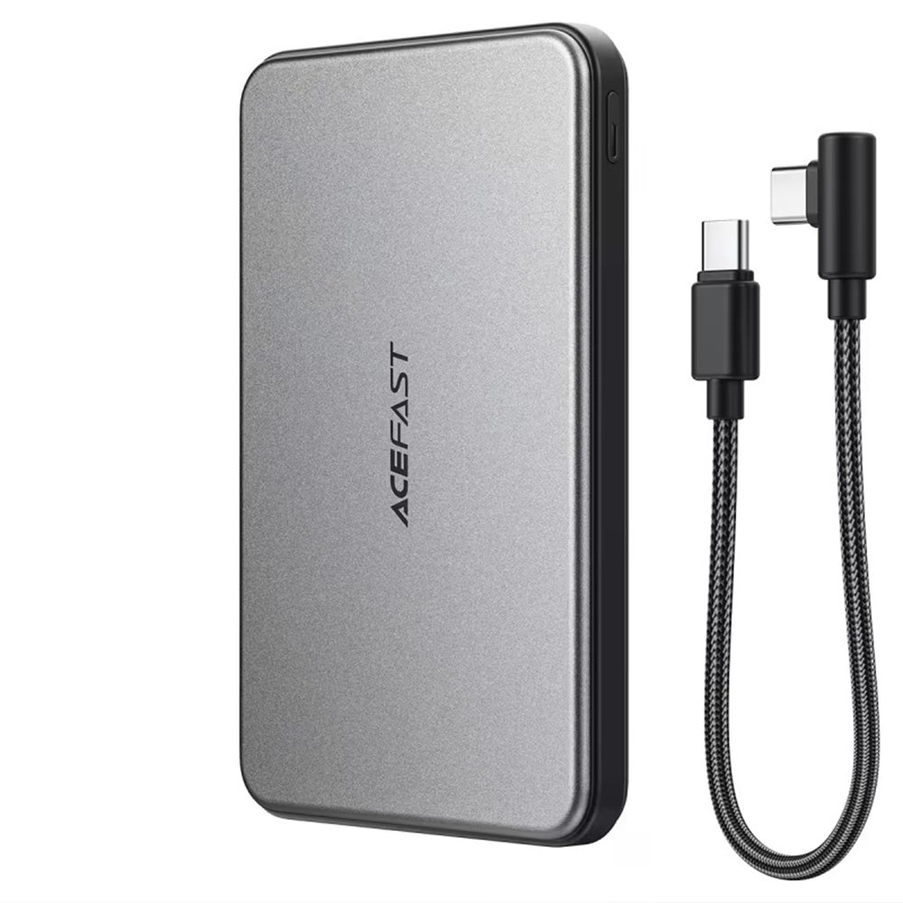 Εξωτερική Μπαταρία Wireless Acefast M30, 5000mAh, 20W, PD + FQI, 1 x QI - 2 x USB-C, Μαύρη
