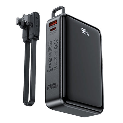 Εξωτερική Μπαταρία Acefast M4, 20000mAh, 67W, PD, 1 x USB-A - 2 x USB-C, Μαύρη