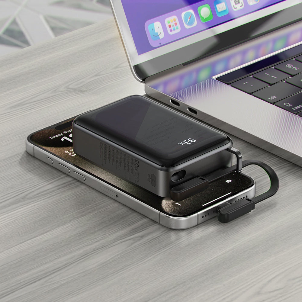 Εξωτερική Μπαταρία Acefast M4, 20000mAh, 67W, PD, 1 x USB-A - 2 x USB-C, Μαύρη