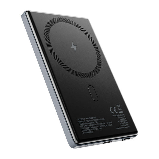 Εξωτερική Μπαταρία Ασύρματη Allity. APB-300, 5000mAh, 20W, PD + FQI, 1 x QI - 1 x USB-C, Γκρι
