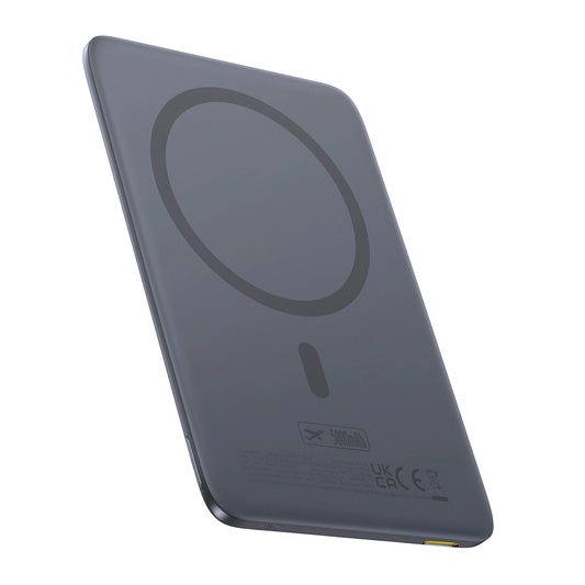 Εξωτερική Μπαταρία Ασύρματη Baseus PicoGo AM41, 5000mAh, 20W, PD + FQI, 1 x QI - 1 x USB-C, Γκρι P1007680C813-00