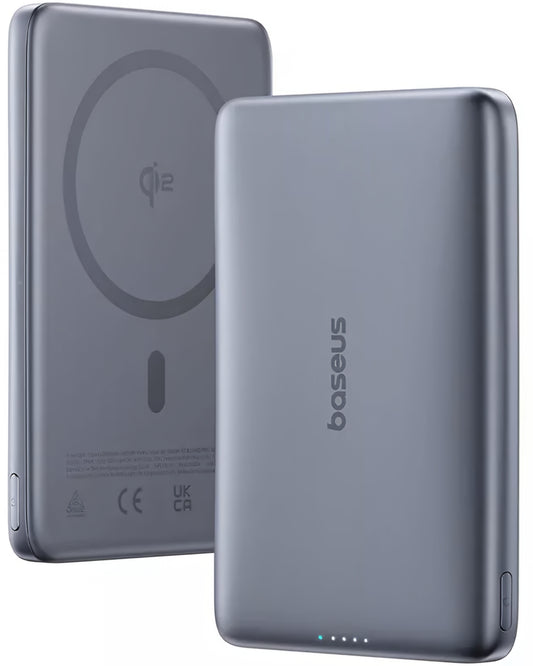Εξωτερική Μπαταρία Ασύρματη Baseus PicoGo AM41, 10000mAh, 27W, PD + FQI, 1 x QI - 1 x USB-C, Γκρι E0027200